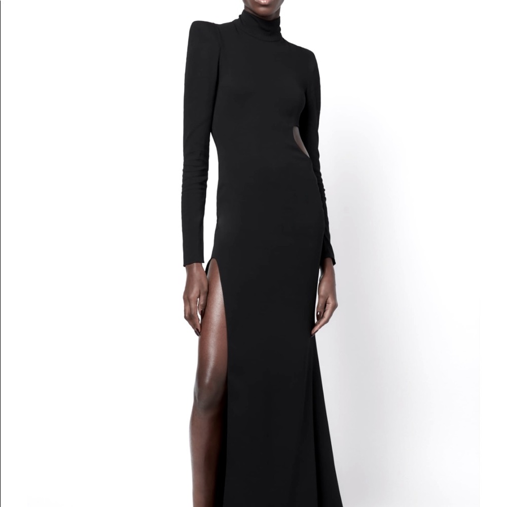 Zara cut out dress with máscara
